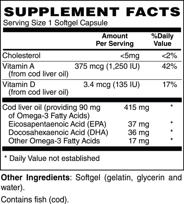 Cod Liver Oil Softgels