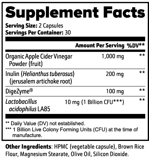 Gut Health nutritional facts