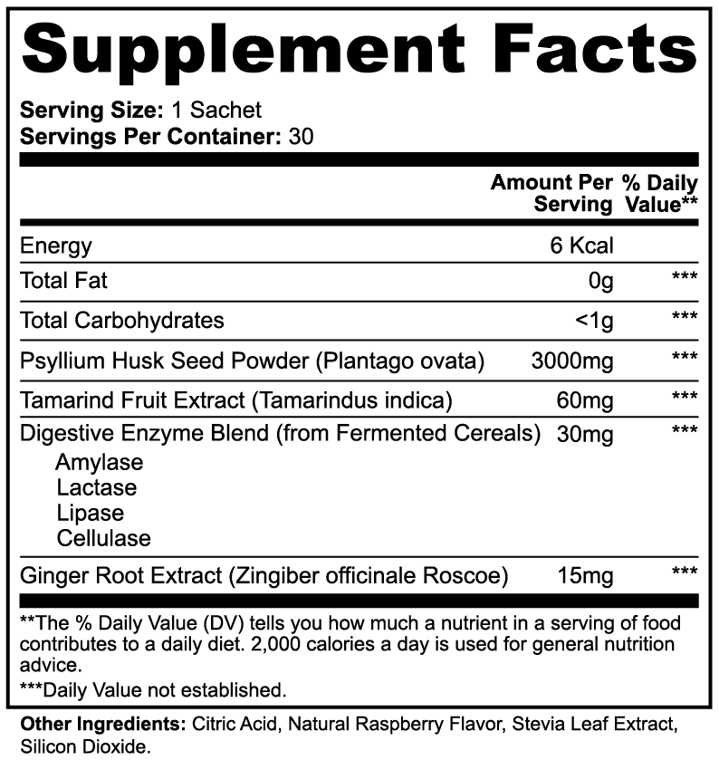 Colon Gentle Cleanse nutritional facts