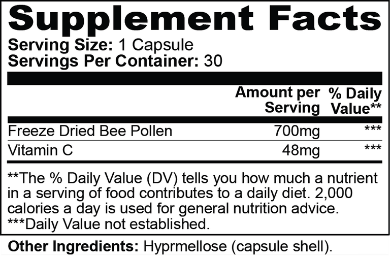 Bee Pollen Capsules