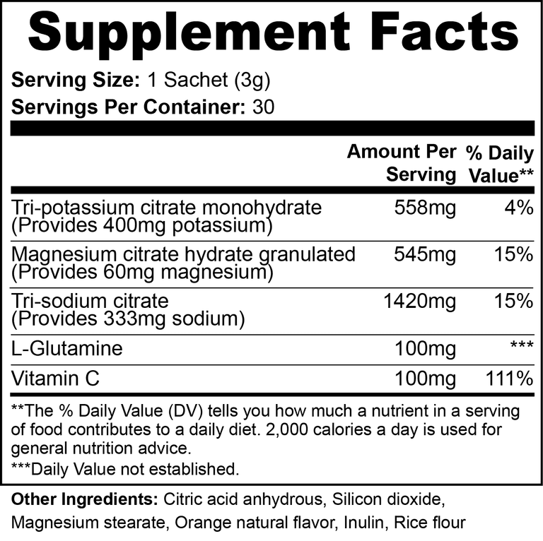 Electrolyte Sachets