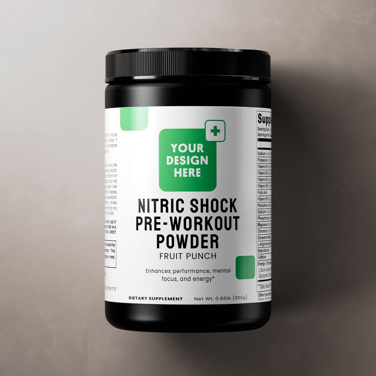 Nitric Shock Pre-Workout Powder (Fruit Punch)