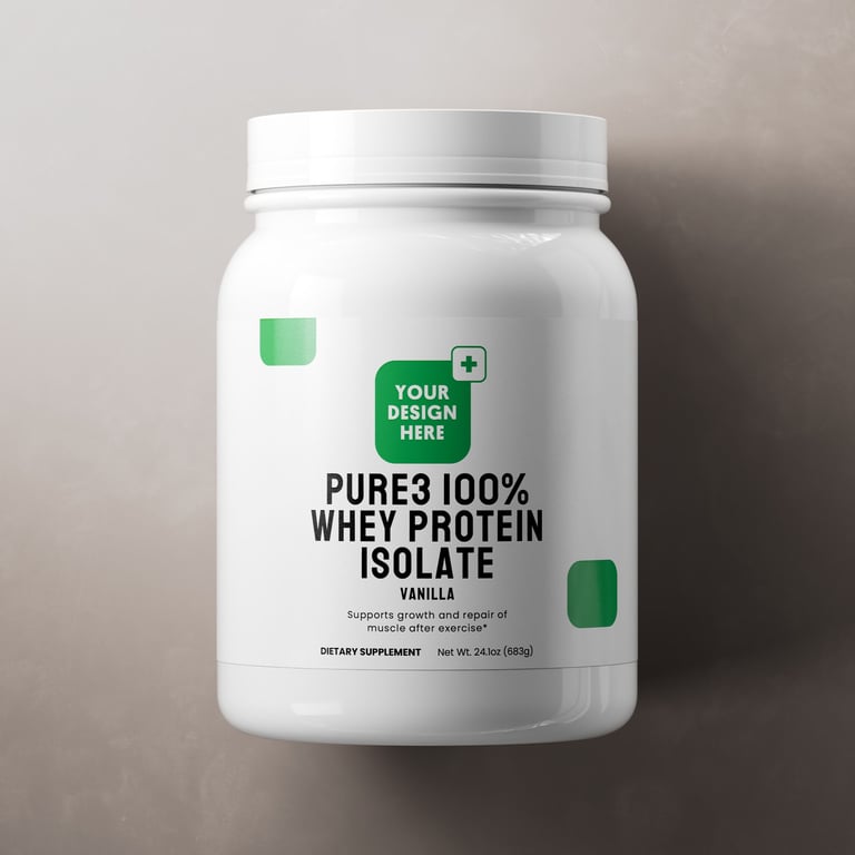 Pure3 100% Whey Protein Isolate (Vanilla)