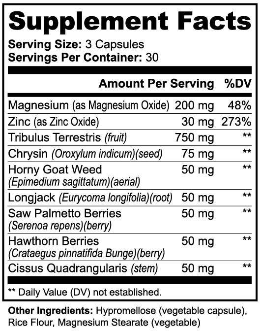Alpha Energy nutritional facts