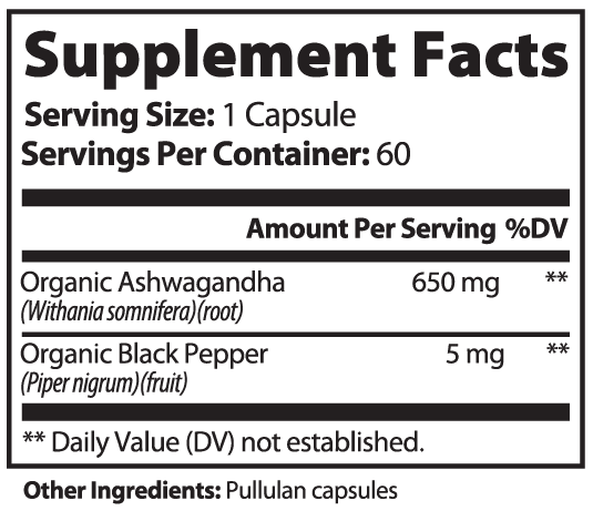Ashwagandha nutritional facts