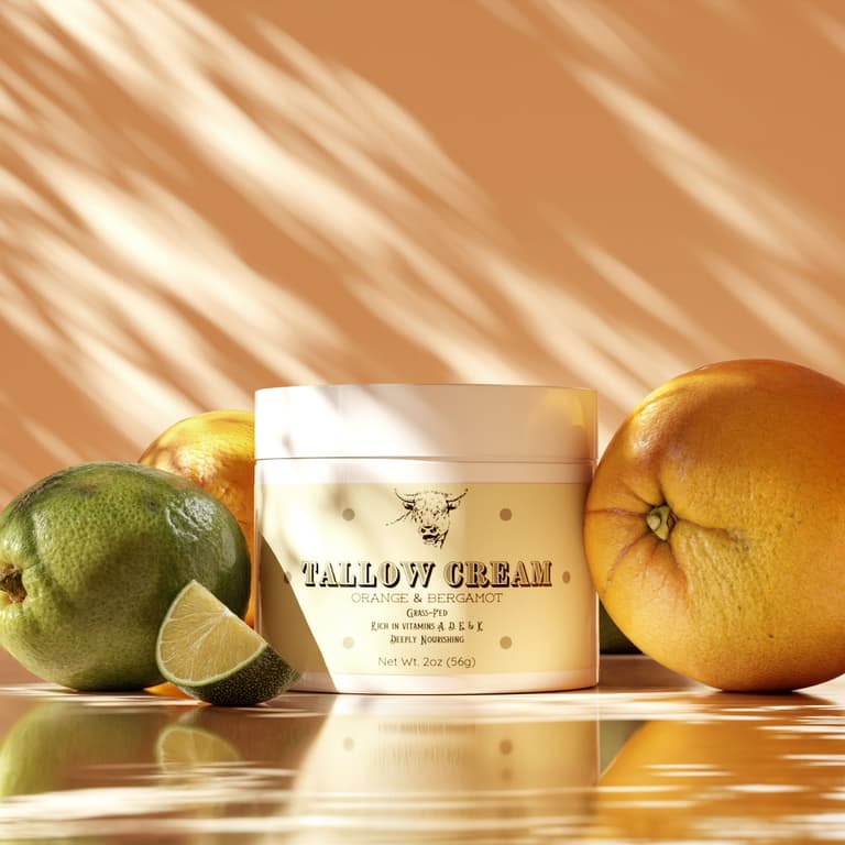 Tallow Cream Orange & Bergamot