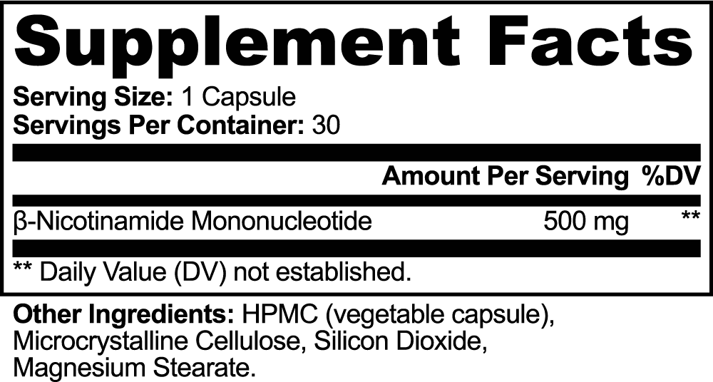NMN nutritional facts