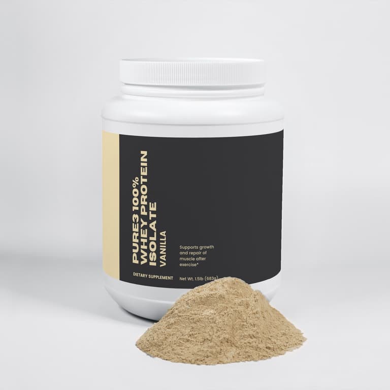 Pure3 100% Whey Protein Isolate (Vanilla)