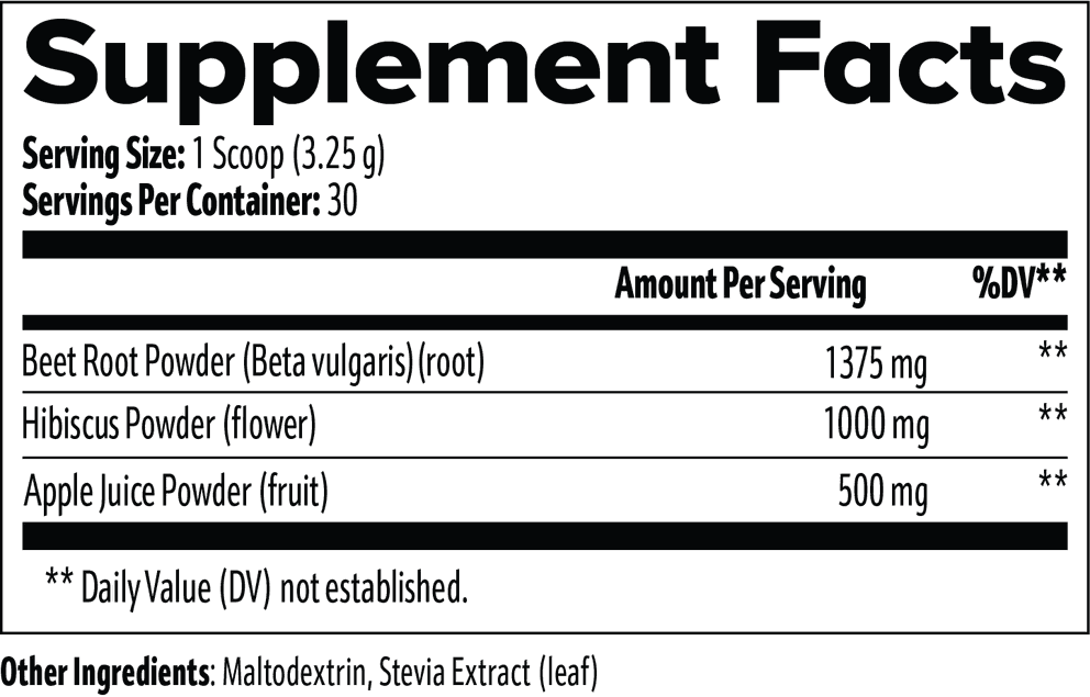 Beetroot Powder nutritional facts